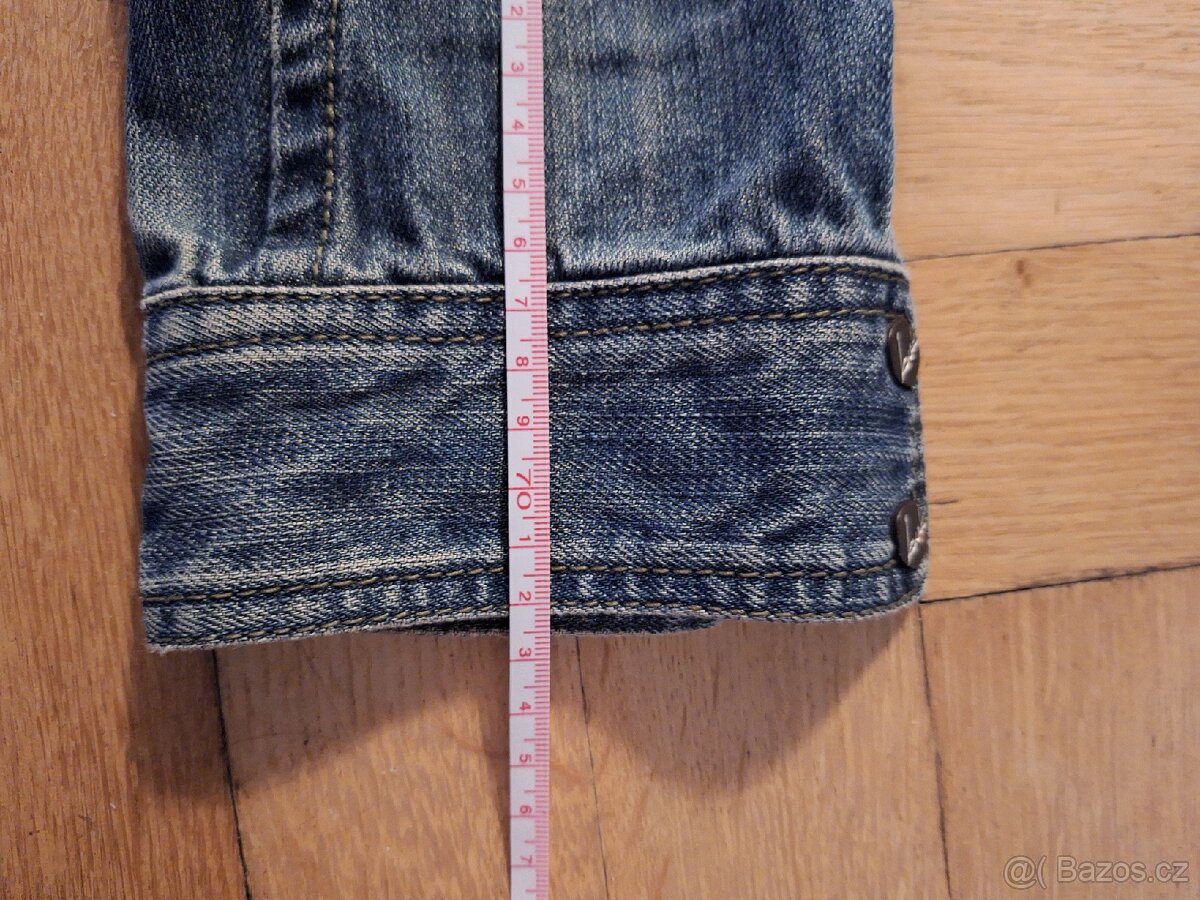 Bunda džínová sleva 50 % bunda Kenvelo vel. M - 12