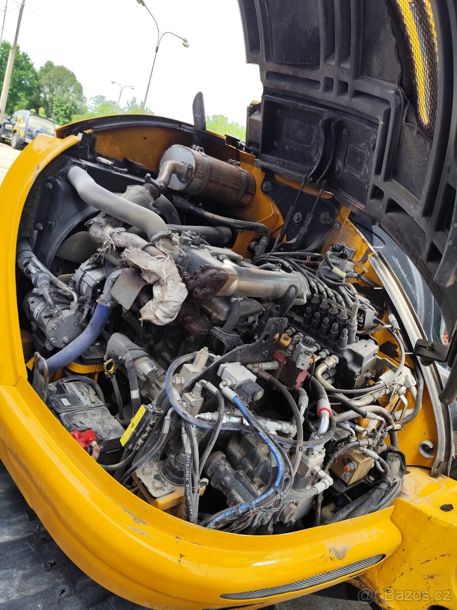 Bagr JCB 8085. Klima, 2x lyžica, kosačka. - 12