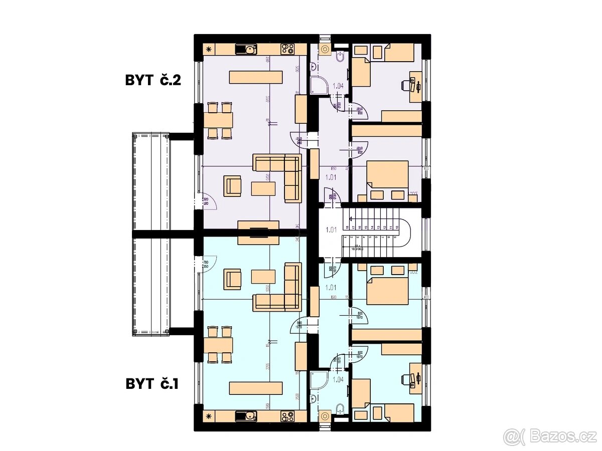 Prodej prostorného bytu 3+kk, 100,16 m2 - 12