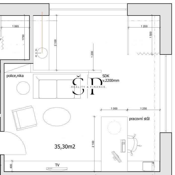 Pronájem obchodních prostor vhodných pro služby, 35 m2 Plzeň - 12