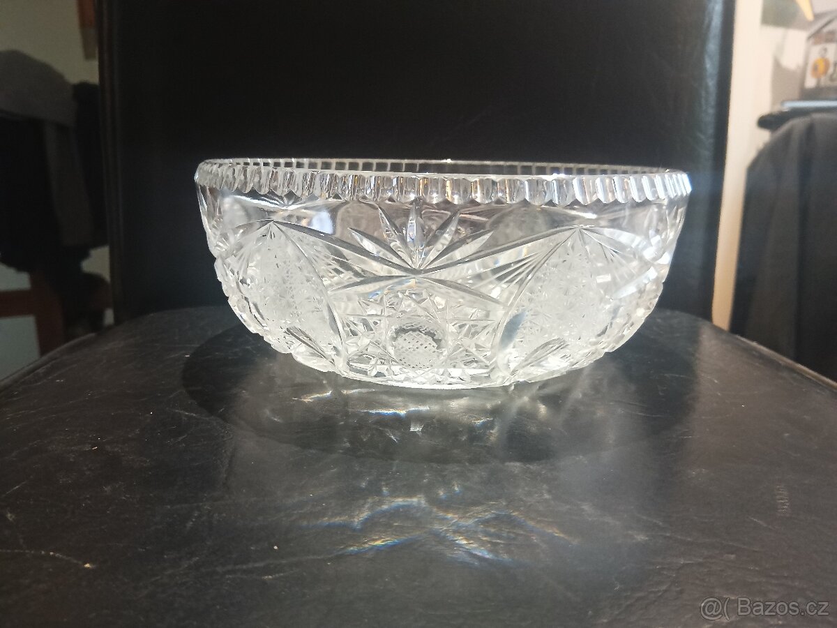 Křišťálové misky, vázy, - 12