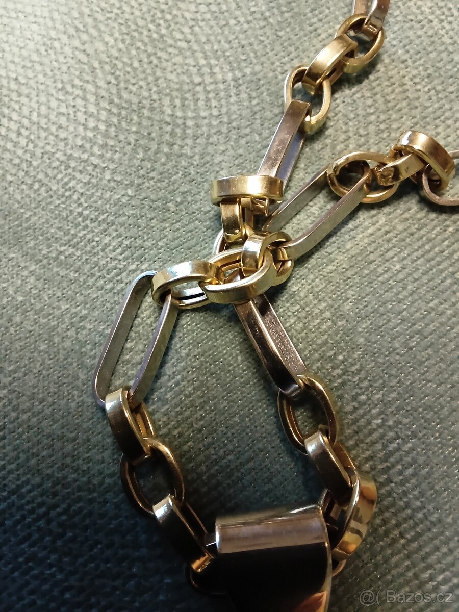 Zlatý řetěz s křížem. ★★★79g★★★ 14K ZLATO 585/1000 - 12