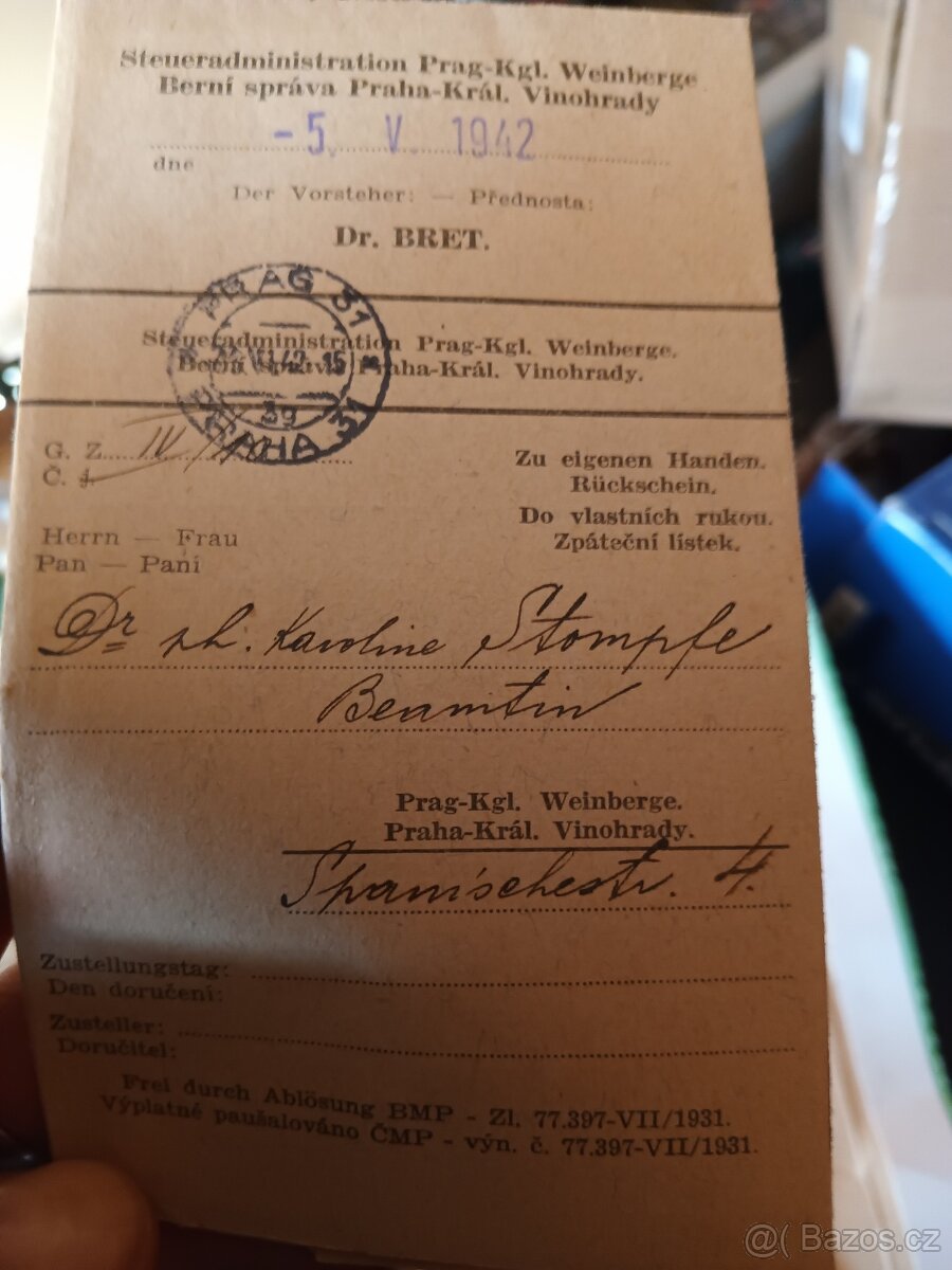 3 díl☺️mix různých dokumentů pohlednic a známek - 12