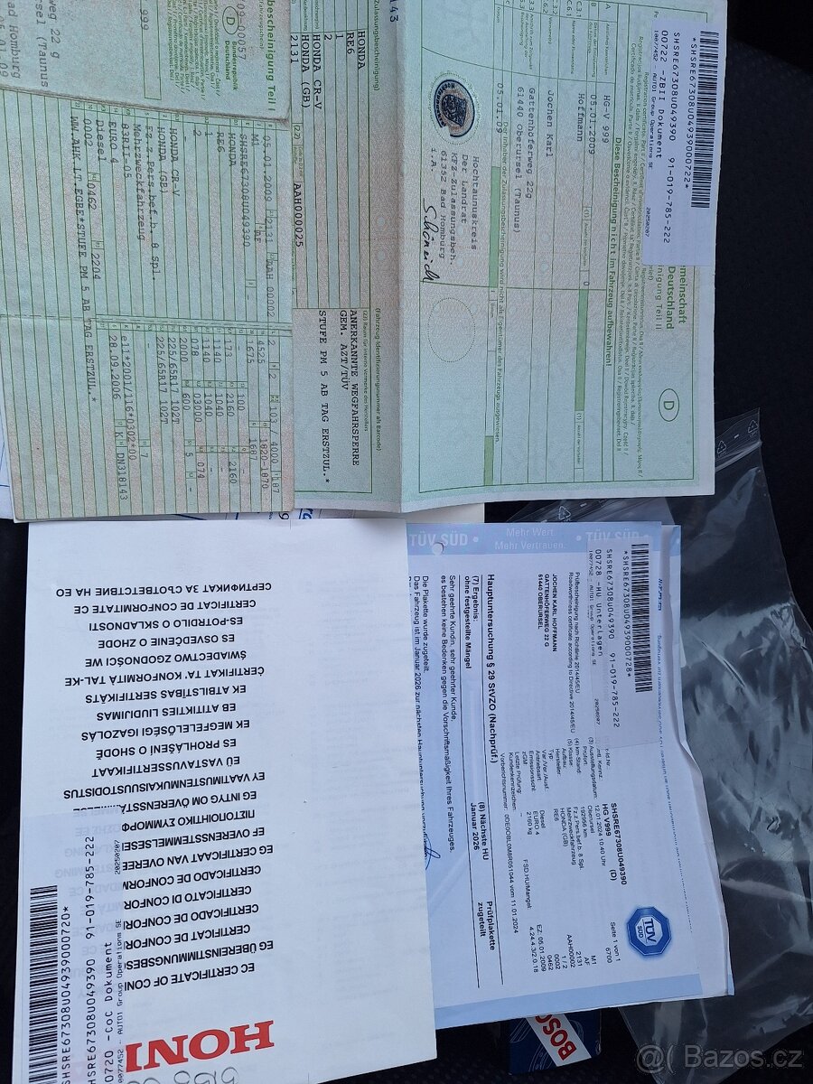 Honda CR-V 2.2D/103kW, 4x4, r.2009, 206tis. km. Serv. kniha - 12