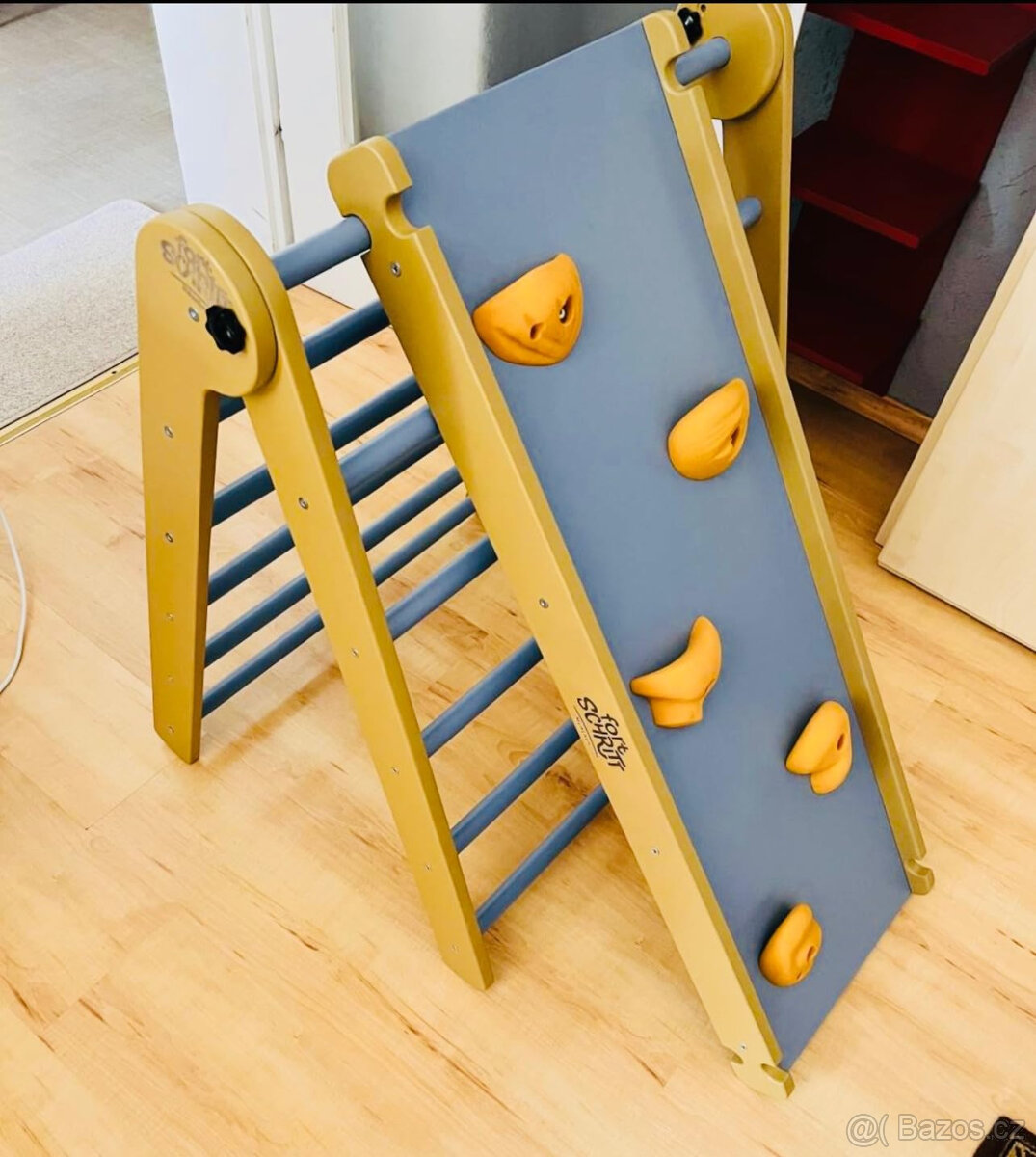 fortSCHRITT München® Lezecký dřevěný trojúhelník 3v1 (nový) - 12