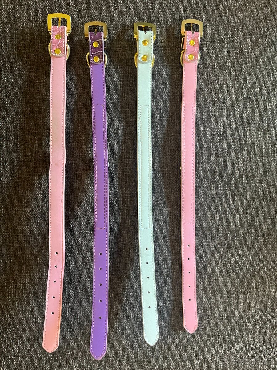 Obojek s kamínky a kytičkami - 12