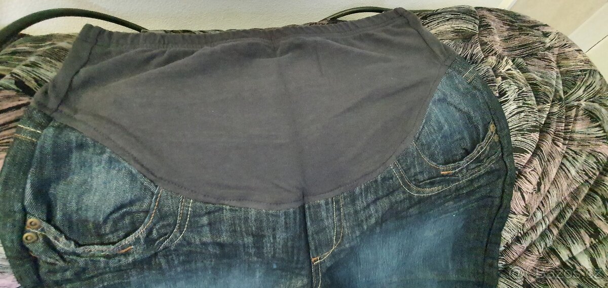 Těhotenské kalhoty, kraťasy, džínové i plátěné - 12