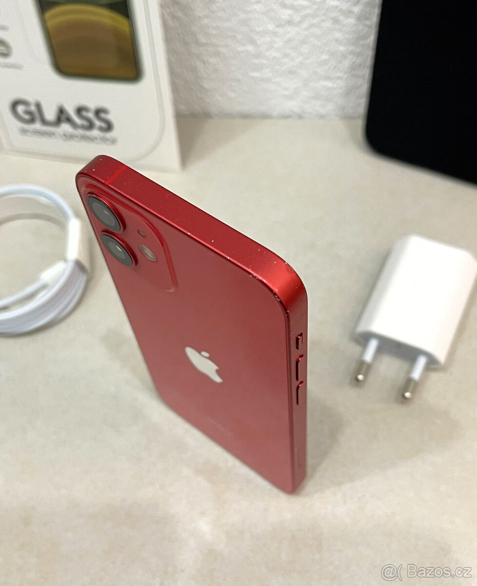 🍏 Apple iPhone 12 MINI 64GB - Red (12m. ZÁRUKA) + DÁRKY - 12