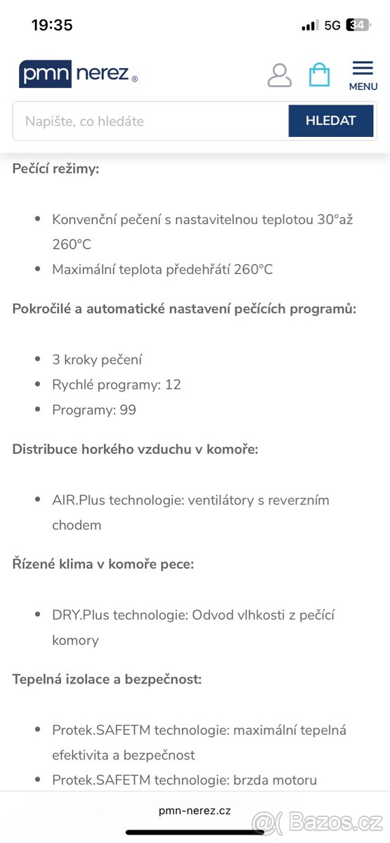 Pekařská pec UNOX XEFR-03HS-EGDN Stefania GO - 12