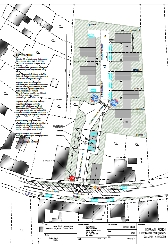 Prodej st. pozemků 4.428 m2 pro 5 – 7 RD u Ml. Boleslavi. - 12