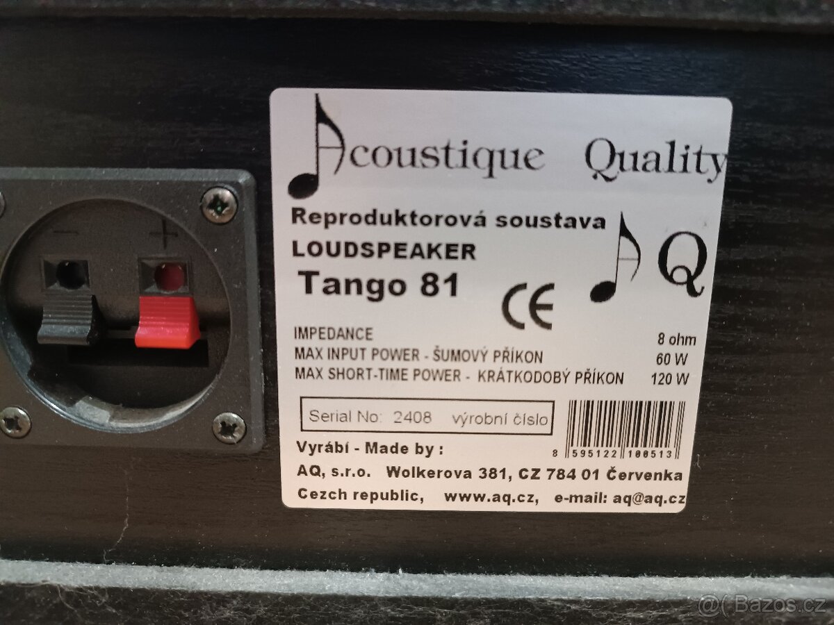 Auna Line 4707 + subwoofer + střed. repro AQ Tango 81 - 12