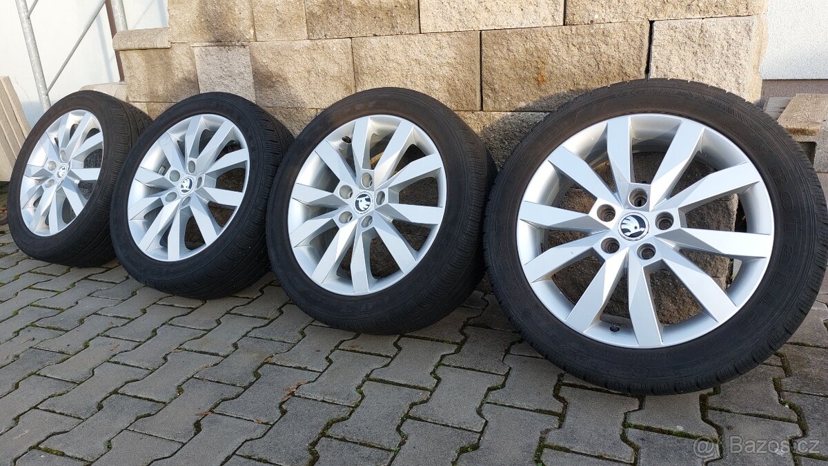 alu Kola 5x112 r17 Crystal škoda Octaviia III Face - 12