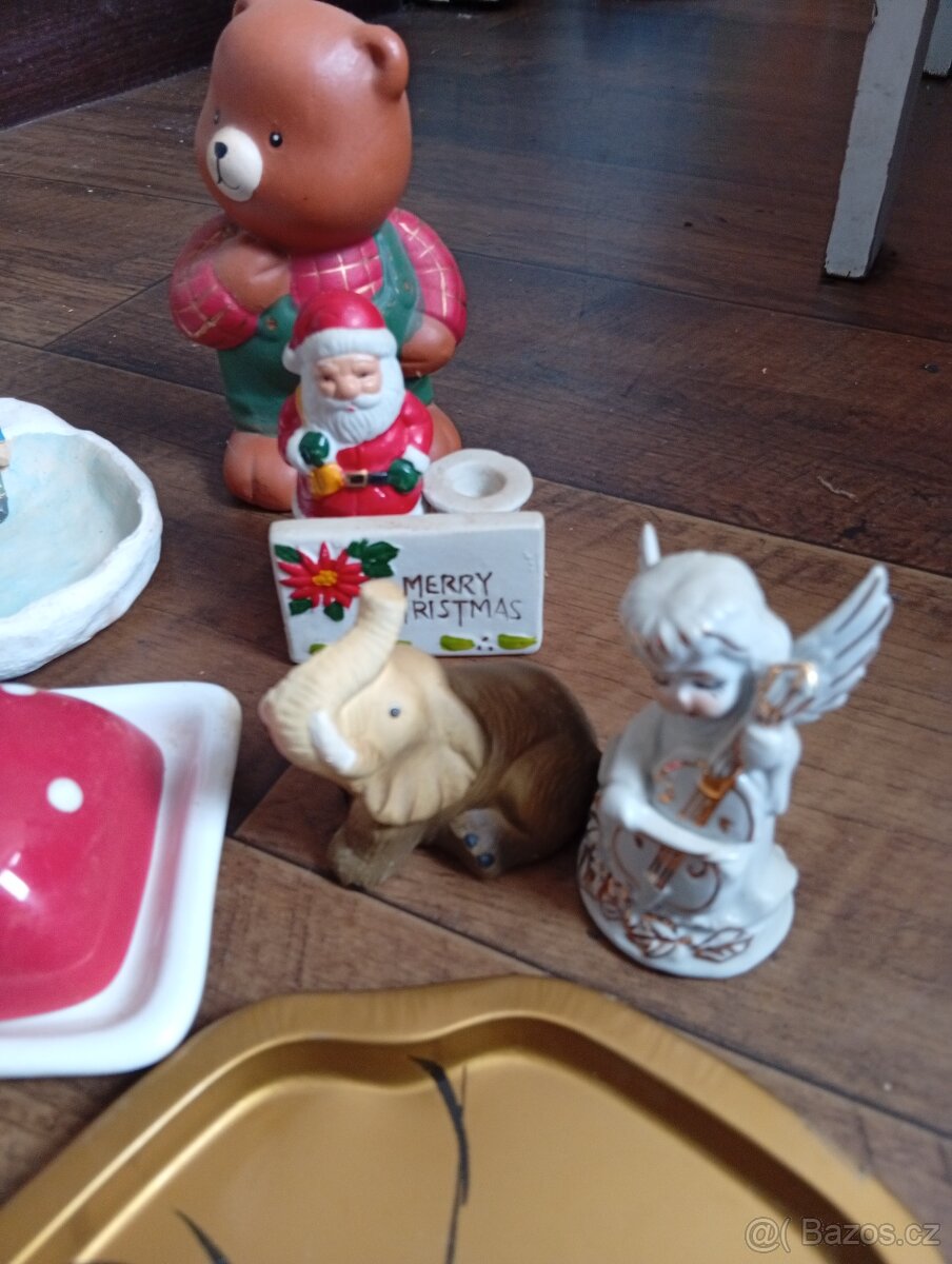 Keramika,sloni, různé keramické drobnosti - 12