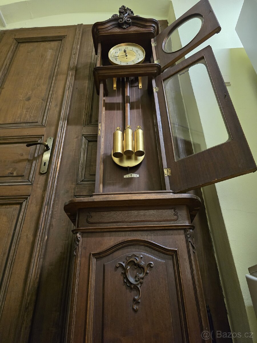 VÍDEŇSKÉ BAROKO,3ZÁVAŽOVÉ PODLAHOVÉ HODINY - 12