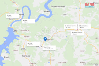 Prodej čtyř pozemků k bydlení, 4908 m², Milešov - 12