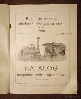 KATALOG HOSPODÁŘSKÝCH STROJŮ A NÁŘADÍ rok 1911 - 12