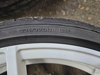 BÍLÉ ROTIFORM KPS 5x112 R20 + letní pneu - 12
