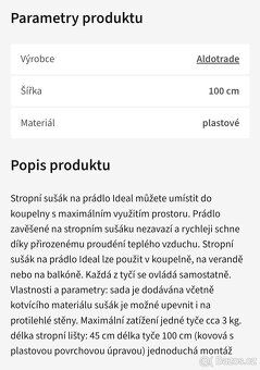 Stropní sušák na prádlo - 12