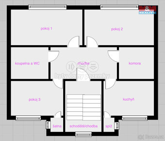 Pronájem bytu 3+1, 90 m², Ostrava, ul. Hudební - 12