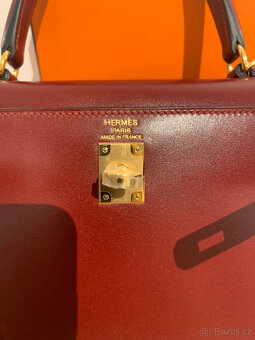 Hermes Kelly Bag 25 Bag Veau Box 55 Rouge H Full Set Hermes - 12