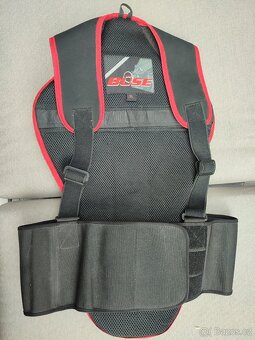 Kožená dvoudílná moto bunda zn.4SR vel.56 + chránič. - 12
