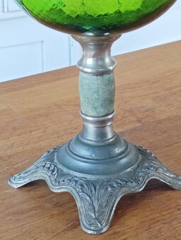 ART DECO STAROŽITNÁ PETROLEJOVÁ LAMPA GAUDARD, FRANCIE 1920 - 12