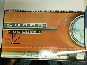 3 nástěnné kalendáře Škoda 1974 & 2005 - 12