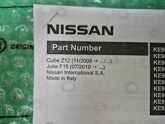 kryty vnějších zrcátek černá metalíza Nissan Cube (Z12) , Ju - 12
