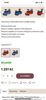 Odrážedlo Mercedes - 12