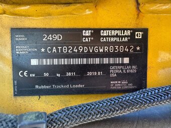 Smykový nakladač CAT 249D (2019) – pouze 910 mth - 12