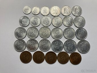 Československo 1918 - 1993 obehové mince v krásnom stave - 12