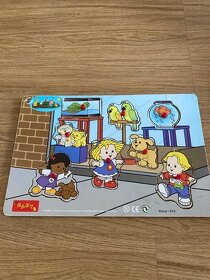 Dětské hračky, puzzle, dřevěné, stavebnice, vláček - 12