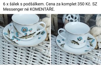Porcelán viz fota. Cena za položku na fotografii. - 12