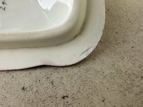 Starožitná porcelánová dóza na mýdlo s víkem - 12