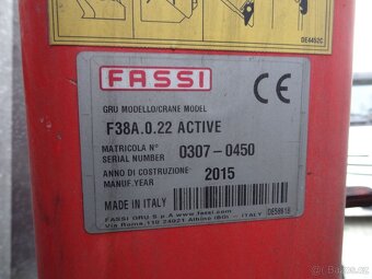 Iveco Euro Cargo 120E25-4x2–Valník + HR-Fassi F38 – EURO 6 - 12
