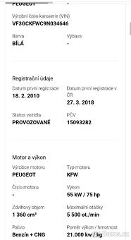 2010 Peugeot Partner Ranch 1,4i CNG BiFuel - 12