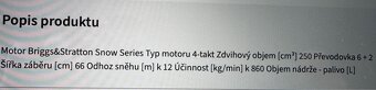 Fréza mot. sněhová s pojezdem - 12