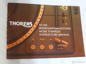 THORENS TD 105, kvalitní švýcarský gramofon - 12