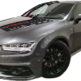 Černé, Chromové logo na vozy Audi - 12