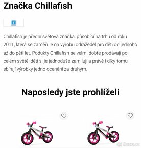 Holčičí růžové odrážedlo Chillafish 2 až 5 let - 12
