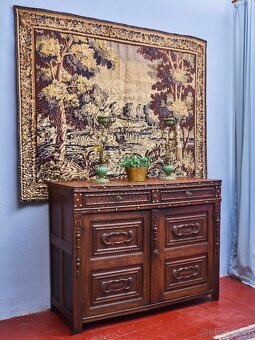 Neorenesanční komoda z masivního dubu cca 1800 - 12