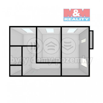 Pronájem bytu 3+kk, 78 m², Liběchov, ul. Pražská - 12