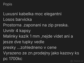 Kabelka losos zn. Beige&ted nova - 12