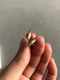 Zlatá souprava, náušnice a prsten - 12