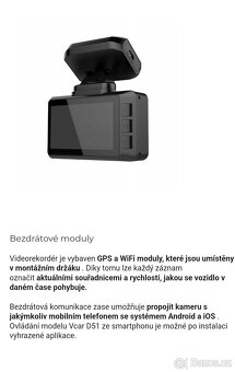 Prodej Kamera do auta, WiFi + GPS, 4K - 12