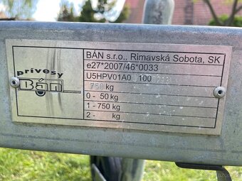 Sklopný vozík Ban PV-01-A 750kg - 12