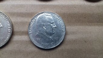 Stříbrné pamětní výroční mince 100 Kčs Stalin Gottwald Únor - 12