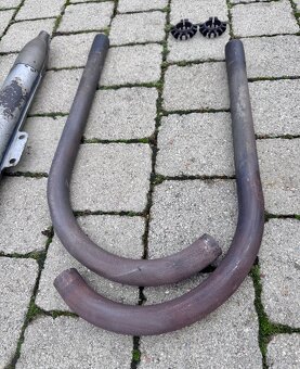 Jawa ČZ malá kývačka i půlbuben - výfuky - 12