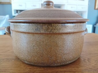 VINTAGE KAMENINOVÝ HRNEC GRÉS & POTIERS DIGOIN Z FRANCIE - 12