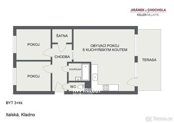 Prodej bytu 3+kk/ L 61m², Italská, Kladno Kročehlavy - 12